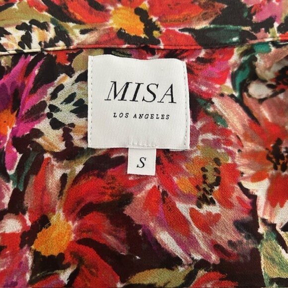 MISA Los Angeles Floral Print Long Sleeve Blouse - Picture 5 of 5